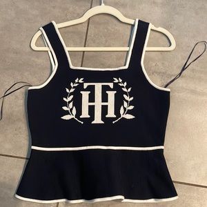 Tommy Hilfiger navy blue knit top